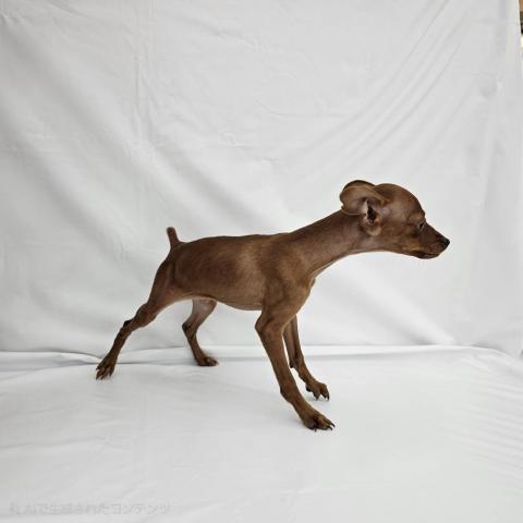 大阪府のミニチュアピンシャー (NICO PET Select 和泉中央店/2025年8月24日生まれ/男の子/レッド)の子犬の4枚目の画像